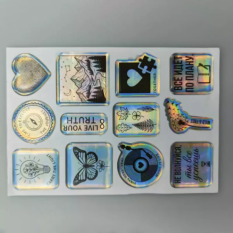 Holographic Domed Sticker